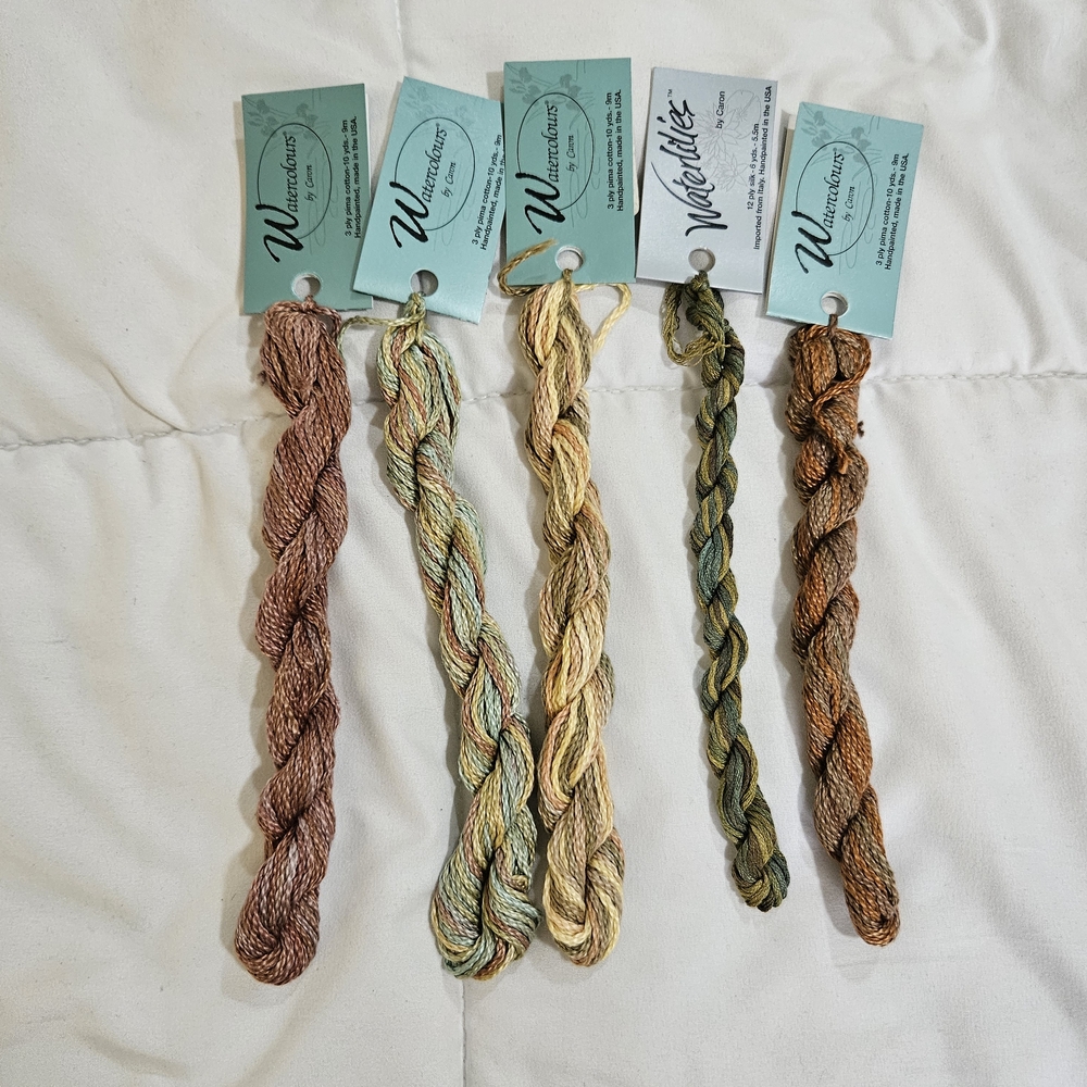Carbon Hand-Dyed Threads - Earth Tones NWT
